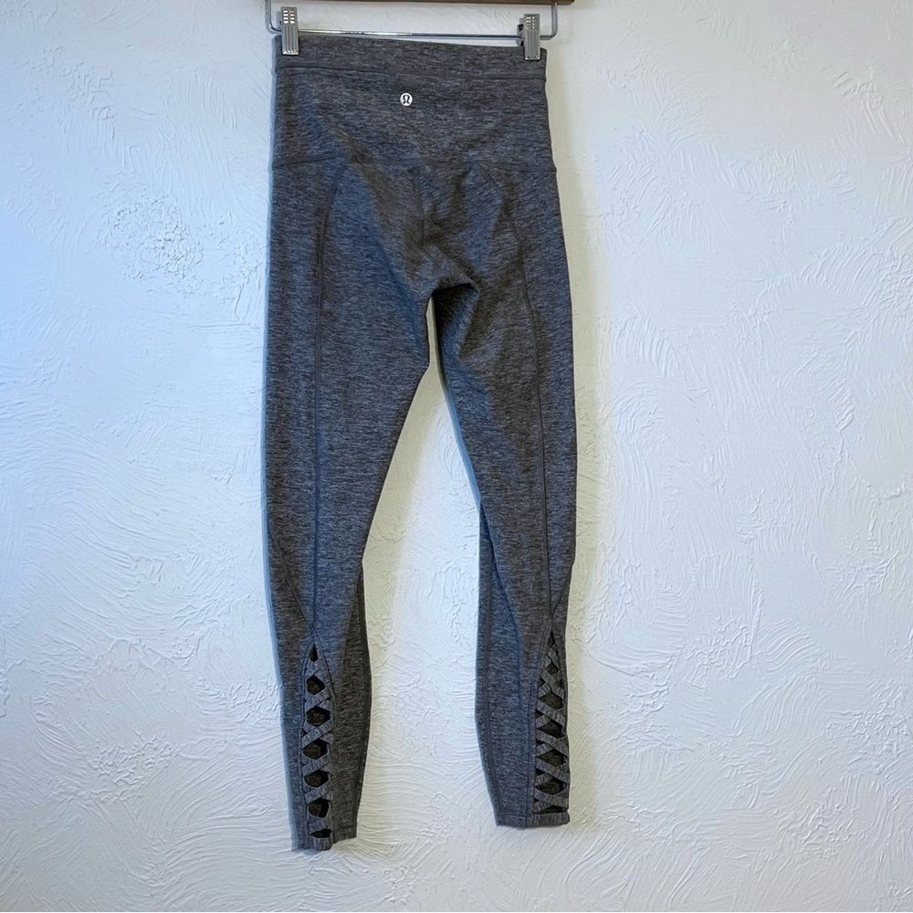 Lululemon Pure Practice  Leggings Pants Gray Size 4